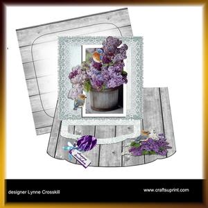 Lilacs & Bluebirds Out of Bounds Easel Topper