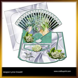 Lily of the Valley Fan Easel Card Kit