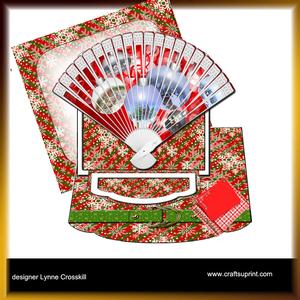 Christmas Decorations, Fan Easel Card Kit