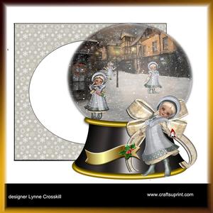 Christmas Pixie Snow Globe Card Kit