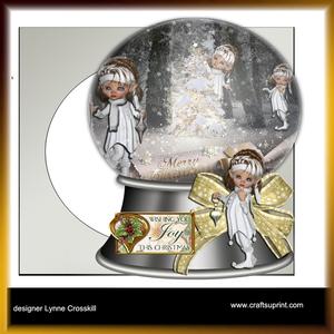 Christmas Fairies Snowglobe Card Kit