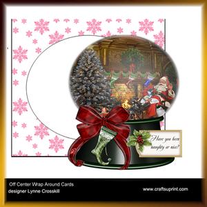 Santa Snow Globe Card Kit