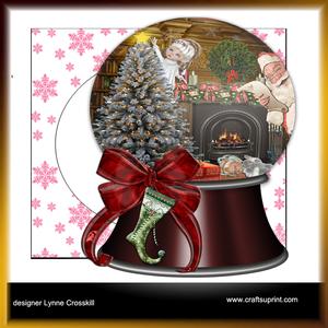 Hi Santa Snowglobe Card Kit