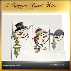 Snowman Fun 3 Stepper Card Kit