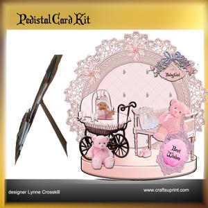 Baby Girl Pedestal Card
