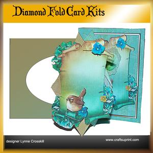 Bird & Flowers Diamond Front Card Kit