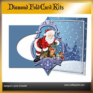 Santa Diamond Front Card Kit