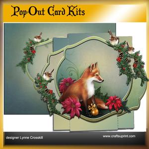 Winter Fox Pop Out Card
