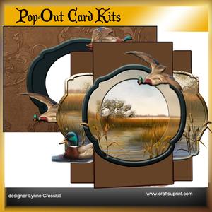 Mallard Ducks Pop Out Card