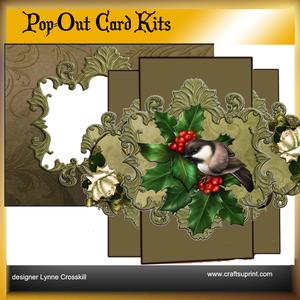 Winter Chickadee Pop Out Card