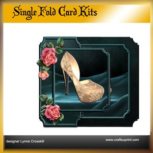 Golden Shoe Single Fold Card
