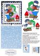 Christmas Snow Family - 3D Flippin Image Card