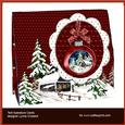 Snowy Christmas Scene Tent Aperture Card