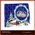 Silver Jingle Bells Tent Aperture Card