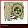 Patchwork Christmas Ball Tent Aperture Card
