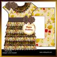 Frilly Dress Card & Envelope
