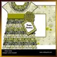 Frilly Green Dress Card & Envelope