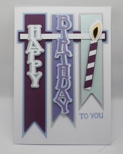 Happy birthday to you on flags topper