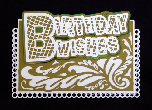 Birthday wishes tent card