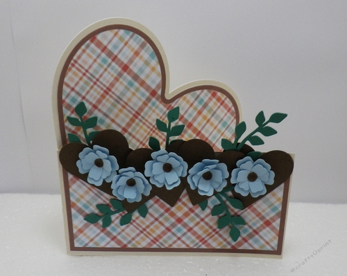 Hearts and flowers card