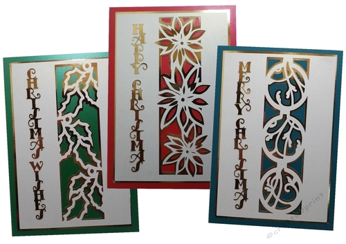 Christmas panel card toppers