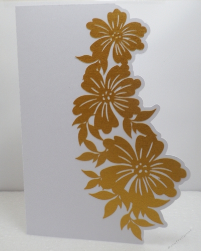 Floral over the edge card