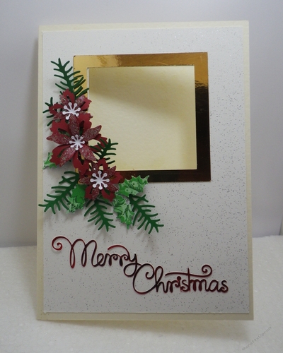 Merry Christmas card with aperture