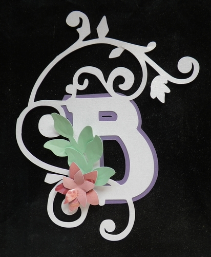 Embellished letter B