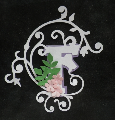 Embellished letter F