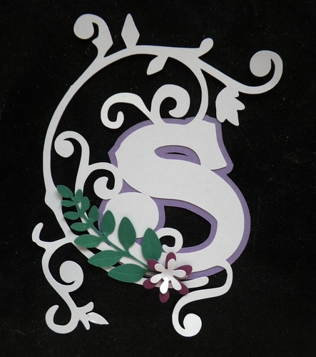 Embellished letter S