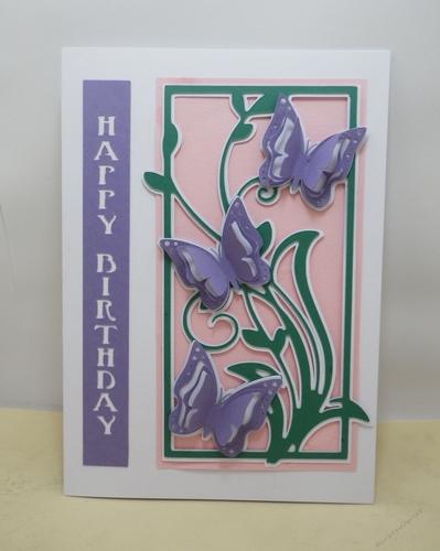 Butterfly panel card topper
