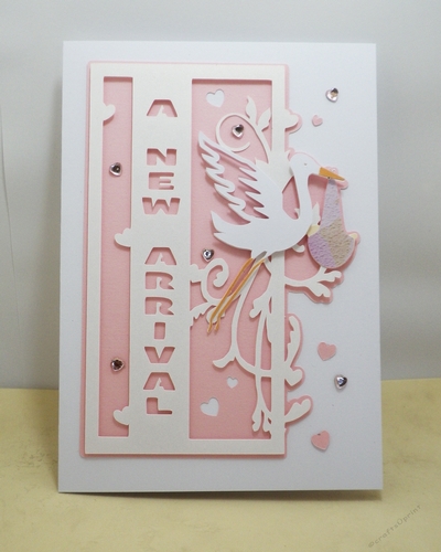A new arrival stork topper