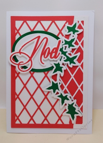 Noel double lattice topper with ivy