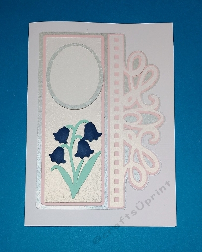 Fancy border topper with bluebells