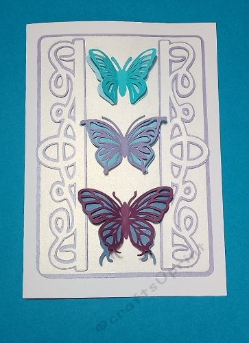 Toppers Format Boder Fancy border topper with butterflies - CUP1424261_1577 | Craftsuprint