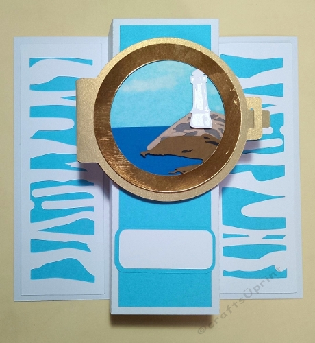 All at sea double backfold card