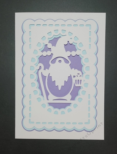 Christmas gnome in oval topper