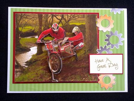 Trial Biking Decoupage Print and Cut