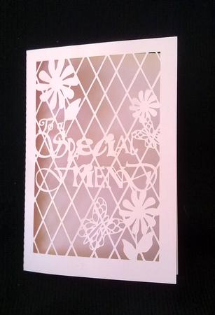 To a Special Friend panel card