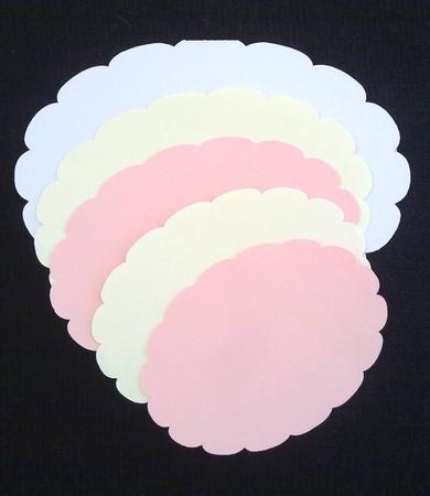 Fancy Oval Card Template and Mats