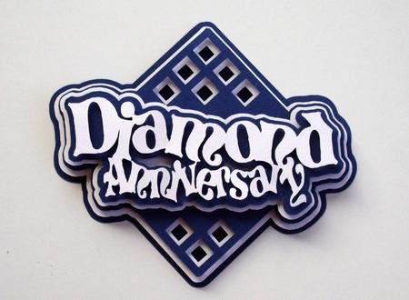 Diamond Anniversary Topper