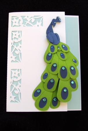 Peacock Card
