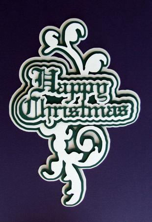 Happy Christmas A5 Topper