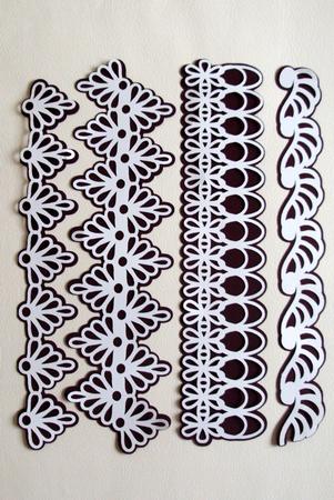 Large Lacy Borders with Mats