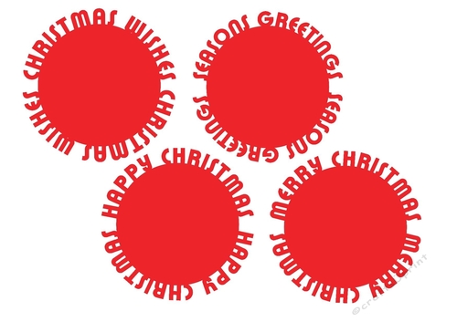 Christmas Sentiment Roundels