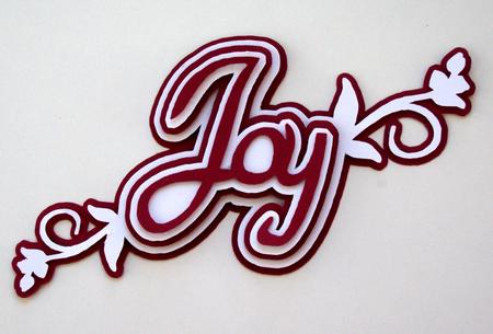 Joy Word Topper