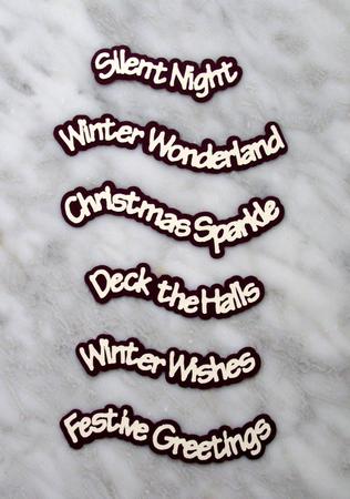 Christmas Curvy Sentiments Set 3