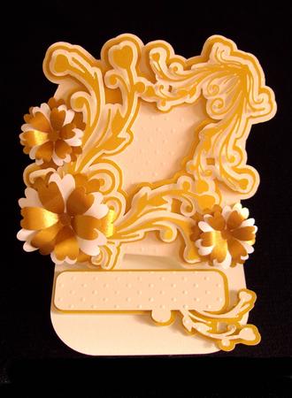 Fancy Easel Card with Flowers