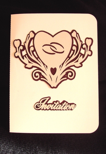 Hearts Wedding Invitation