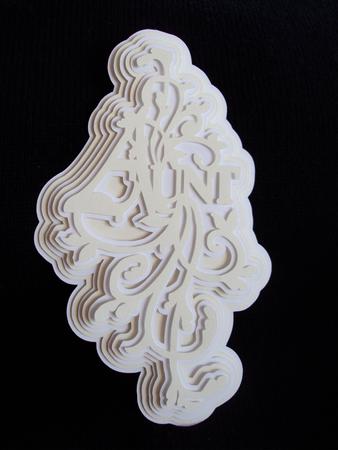 Aunt with Flourish A5 Layered Topper